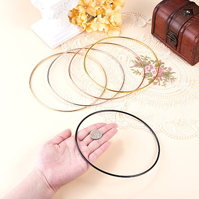 5Pcs 5 Colors Iron Rings FIND-TA0011-10-1