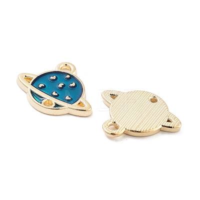 Light Gold Plated Alloy Enamel Pendants ENAM-M219-05KCG-02-1