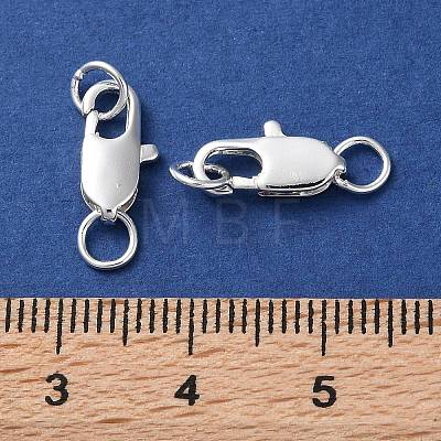 Rack Plating Brass Lobster Claw Clasps KK-F090-24S-02-1