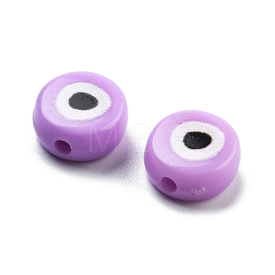 Opaque Printed Acrylic Beads OACR-G038-04H-1