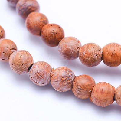 Natural Wood Beads Strands WOOD-P011-04-6mm-1