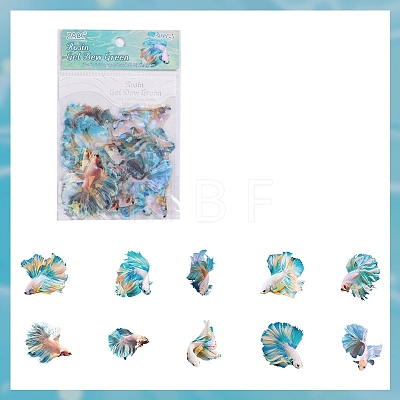 30Pcs 10 Styles Fantail Betta Series PET Sticker PW-WG4780E-05-1