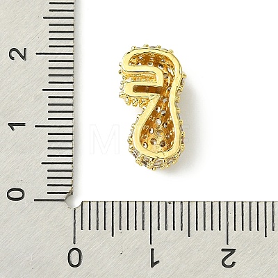 Rack Plating Brass Clear Cubic Zirconia Pendants KK-S378-01G-F-1