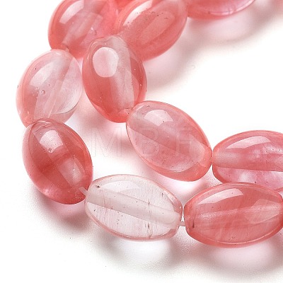 Cherry Quartz Glass Beads Strands G-B106-B02-01-1