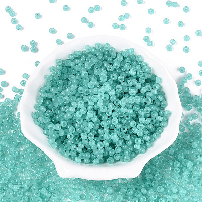 6/0 Transparent Inside Colours Glass Seed Beads SEED-N008-08G-1