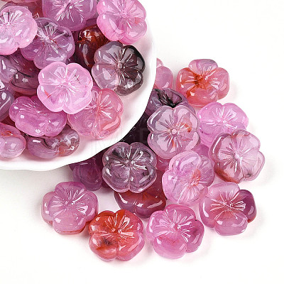 Transparent Acrylic Beads TACR-T028-40D-1