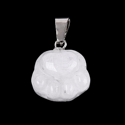 Natural & Synthetic Mixed Gemstone Carved Pendants G-Q608-01-1