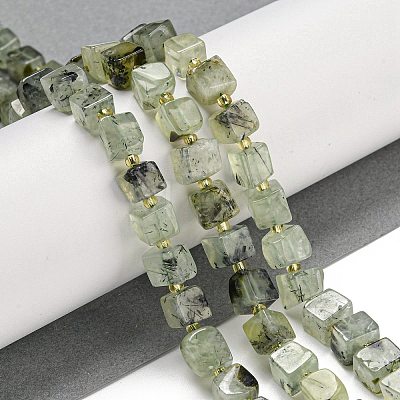 Natural Prehnite Beads Strands G-G053-B12-01C-1