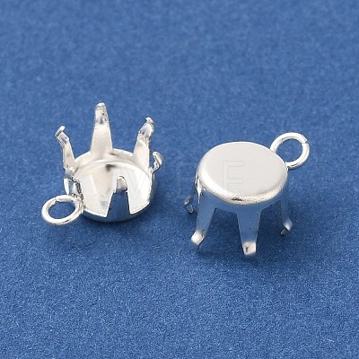 Ion Plating(IP) 304 Stainless Steel Charms Rhinestone Claw Settings STAS-U025-02B-S-1