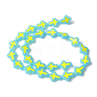 Baking Paint Glass Enamel Beads BLOW-D300-06R-1