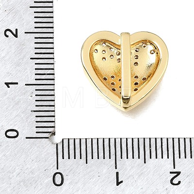Mother's Day Brass Micro Pave Cubic Zirconia Slide Charms KK-E802-21G-B-1