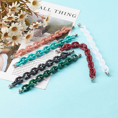 Acrylic Cable Chain Phone Case Chain HJEW-JM00484-1