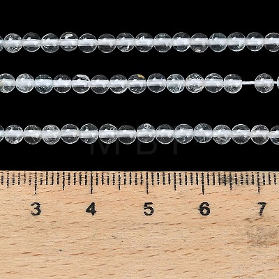 Natural White Topaz Beads Strands X-G-P627-3mm-02-1