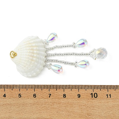 Natural Shell Big Pendants PALLOY-MZ01363-03-1