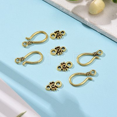 Tibetan Style Hook and Eye Clasps GLF1278Y-1