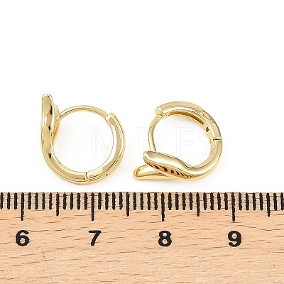 Brass Hoop Earrings EJEW-D348-27G-1