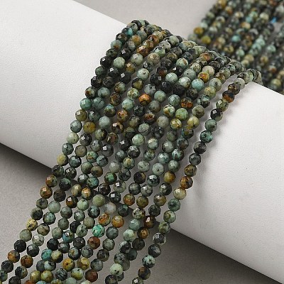 Natural African Turquoise Beads Strands G-F509-29-3mm-1