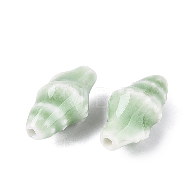 Vintage Handmade Porcelain Beads PORC-Q006-08J-1