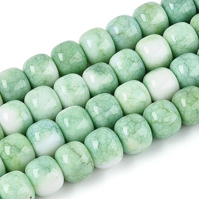 Ombre Effect Dyed Glass Beads Strands GLAA-N067-01A-18-1