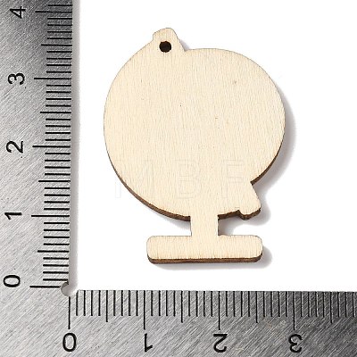 Color Printing Wood Pendants WOOD-S062-02D-1