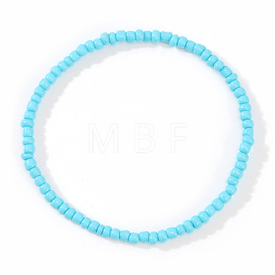 Glass Seed Beads Stretch Bracelets ZE8223-6-1