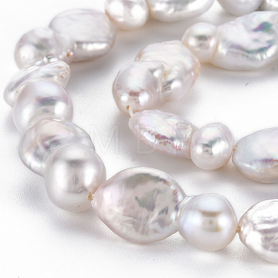Natural Keshi Pearl Beads Strands PEAR-S018-01A-1
