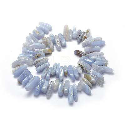 Natural Blue Lace Agate Beads Strands G416-A14-1