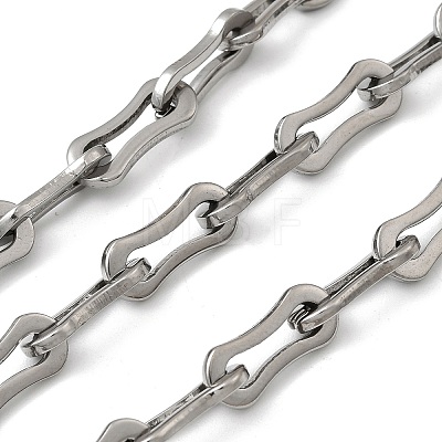 304 Stainless Steel Bone Link Chains CHS-Z007-12P-1