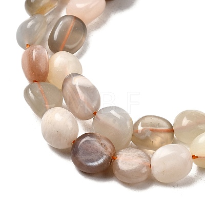 Natural Multi-Moonstone Beads Strands X-G-F547-06-B-1