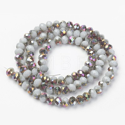 Electroplate Opaque Glass Beads Strands EGLA-A034-P8mm-R15-1