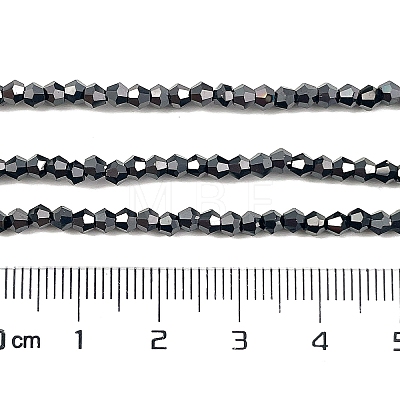 Transparent Electroplate Glass Beads Strands EGLA-A039-T2mm-UA13-1