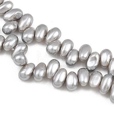 Electroplated Shell Pearl Beads Strands BSHE-B009-A01-5x8mm-01-1
