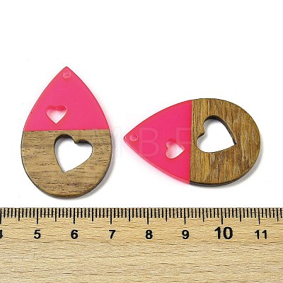 Resin and Walnut Pendants WOOD-I013-07C-1