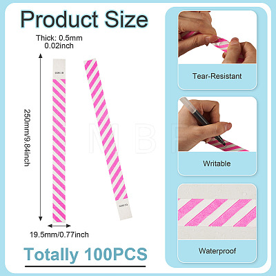 Paper Disposable Wristbands BJEW-TAC0075-002D-1