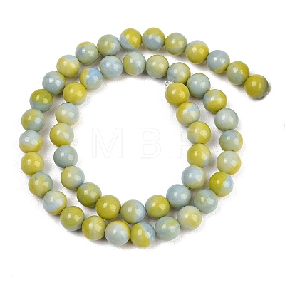 Handmade Lampwork Beads Strand LAMP-B056-8mm-15-1