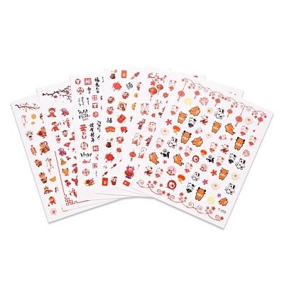 Chinese New Year Themed Nail Decals Stickers MRMJ-R086-T-M-1