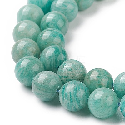 Natural Amazonite Beads Strands G-F461-12-10mm-01-1