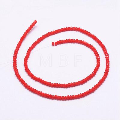 Opaque Glass Beads Strands EGLA-K010-B08-1