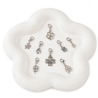 8Pcs Alloy Pendant Decorations HJEW-YW00494-1