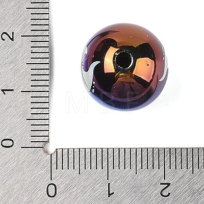 Halloween UV Plating Acrylic Beads OACR-M013-08A-01-1