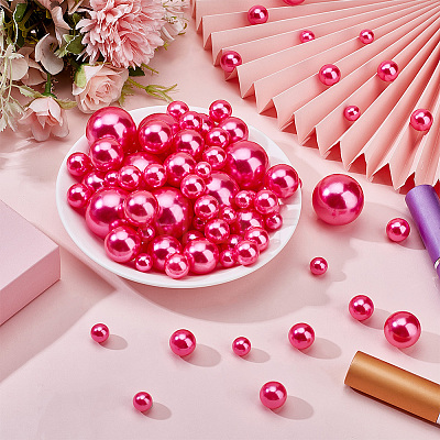 ABS Plastic Imitation Pearl Beads KY-WH0029-02-1