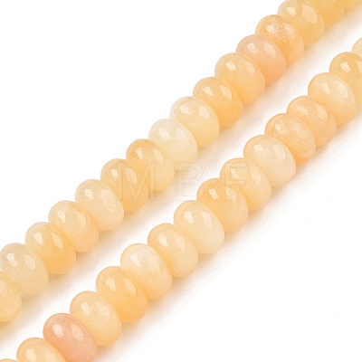 Natural Yellow Jade Beads Strands G-T138-76-1