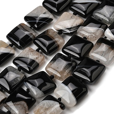 Natural Agate Beads Strands G-F820-Q01-01B-1