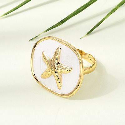 304 Stainless Steel Enamel Cuff Open Rings SA-CBA369F-04G-05-1
