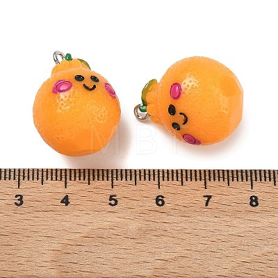 Opaque Resin Pendants RESI-A051-02A-P-1