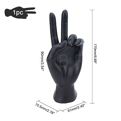 Resin Jewelry Display Hand Model DJEW-WH0034-06-1