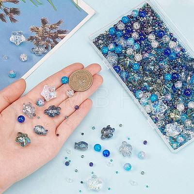 Mixed Styles Glass Beads GLAA-SC0002-21D-1