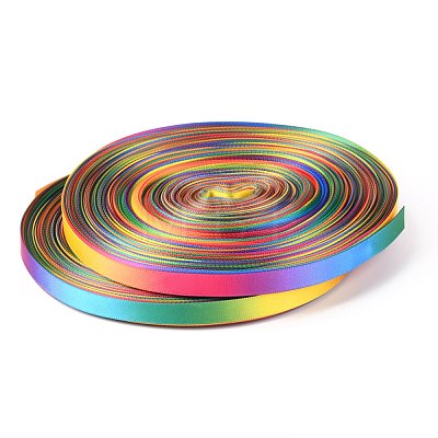 Rainbow Gradient Polyester Ribbon OCOR-G008-01A-1