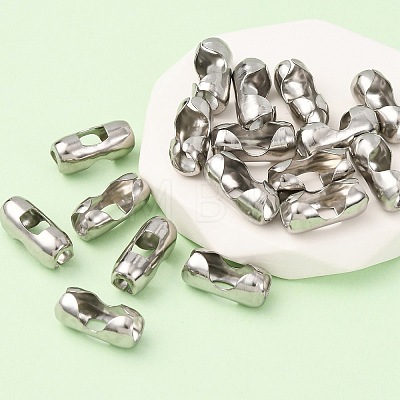 Tarnish Resistant Stainless Steel Ball Chain Connectors X-STAS-L018B-P-1