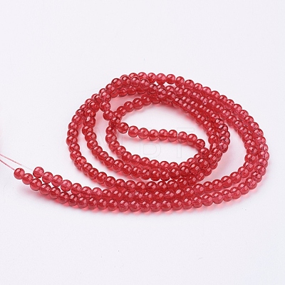 Spray Painted Crackle Glass Beads Strands CCG-Q001-4mm-13-1